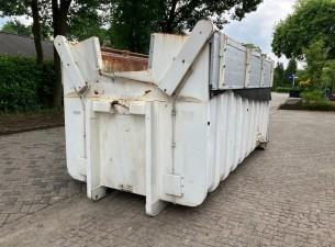 Vossebelt Container 660cm met 3/4 klep en kiepklep