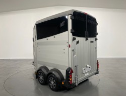 2022 Ifor Williams HBX506 2 paards trailer - Voorlosser RH (zilver) VT243 | Aanhangwagen | Paardentrailer