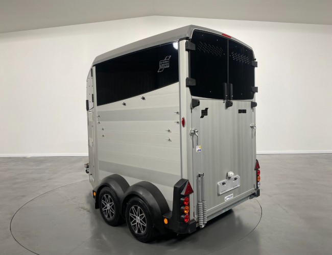 2022 Ifor Williams HBX506 2 paards trailer - Voorlosser RH (zilver) VT243 | Aanhangwagen | Paardentrailer