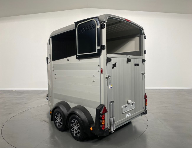 2022 Ifor Williams HBX506 2 paards trailer - Voorlosser RH (zilver) VT243 | Aanhangwagen | Paardentrailer