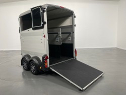 2022 Ifor Williams HBX506 2 paards trailer - Voorlosser RH (zilver) VT243 | Aanhangwagen | Paardentrailer
