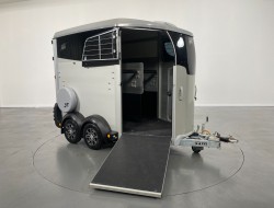 2022 Ifor Williams HBX506 2 paards trailer - Voorlosser RH (zilver) VT243 | Aanhangwagen | Paardentrailer