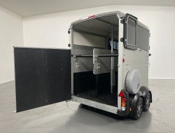 2022 Ifor Williams HBX506 2 paards trailer - Voorlosser RH (zilver) VT243 | Aanhangwagen | Paardentrailer