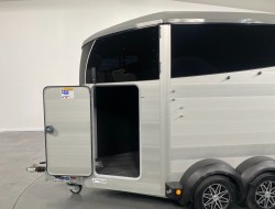 2022 Ifor Williams HBX506 2 paards trailer - Voorlosser RH (zilver) VT243 | Aanhangwagen | Paardentrailer