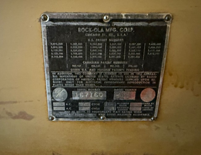 1957 Rock O La 1455 200 Select VT700 | Overige | Jukeboxen